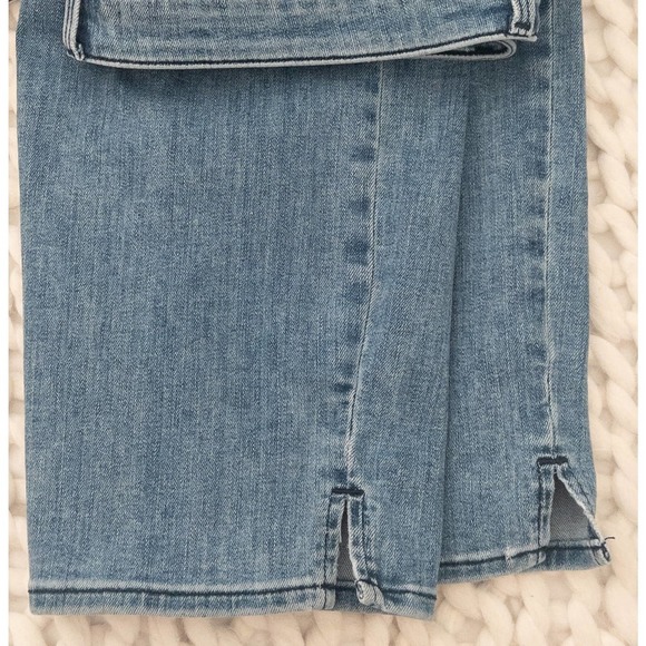 Nydj Curves 360 Slim Straight Blue Denim Jeans 12 - Picture 7 of 11